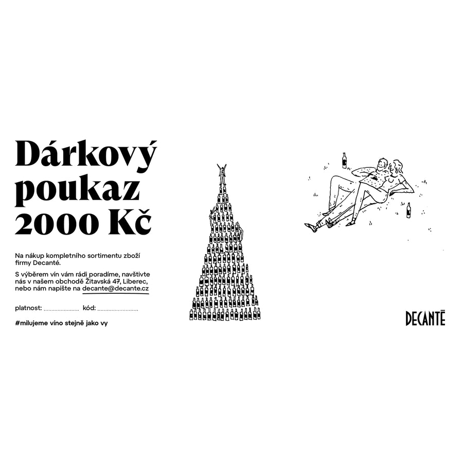 Dárkový poukaz 2000 Kč