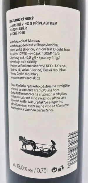 Zadní etiketa