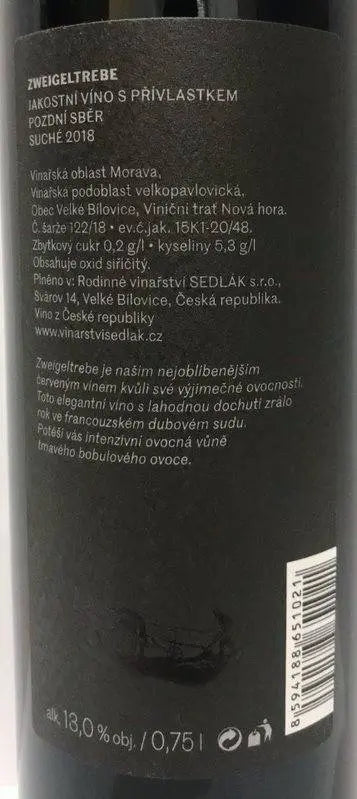 Zadní etiketa – Zweigeltrebe