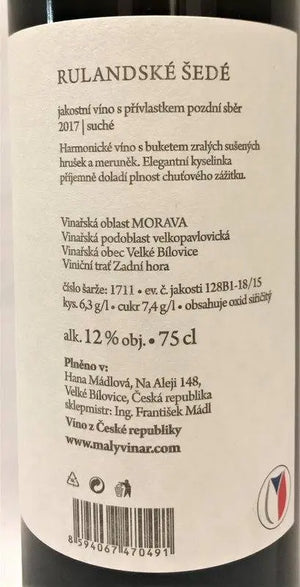 Zadní etiketa