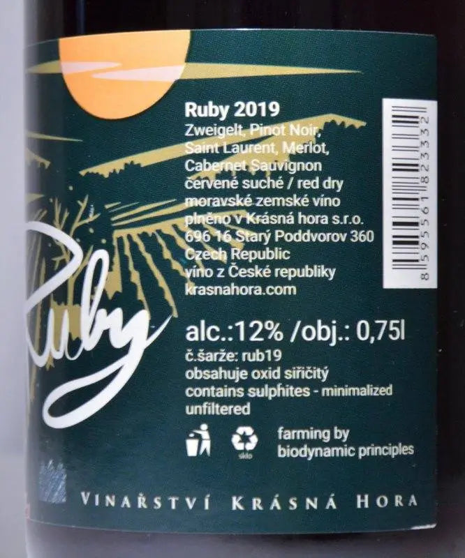 Zadní etiketa – Ruby