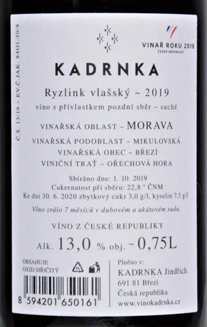 Zadní etiketa