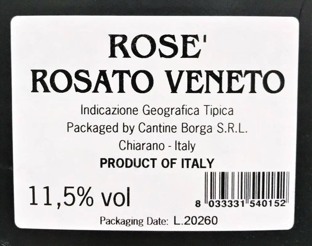 Zadní etiketa – Rosato-bag in box