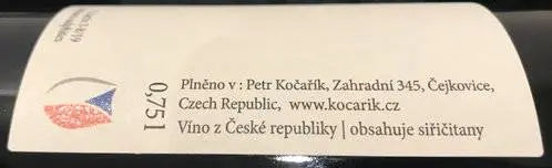 Zadní etiketa – Odměra červená