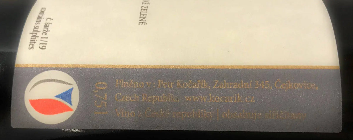 Zadní etiketa – Odměra bílá