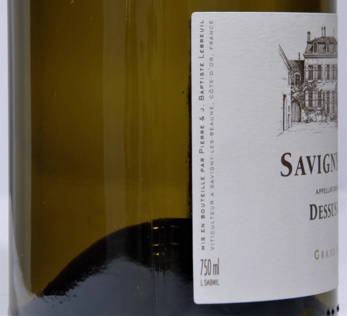 Zadní etiketa – Savigny-les-Beaune "Dessus Les Gollardes