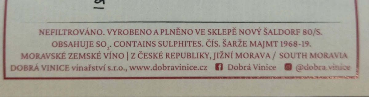 Zadní etiketa – Créme de Parc National