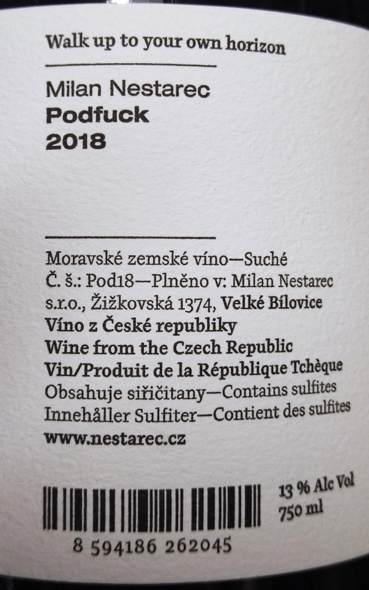 Zadní etiketa – Podfuck
