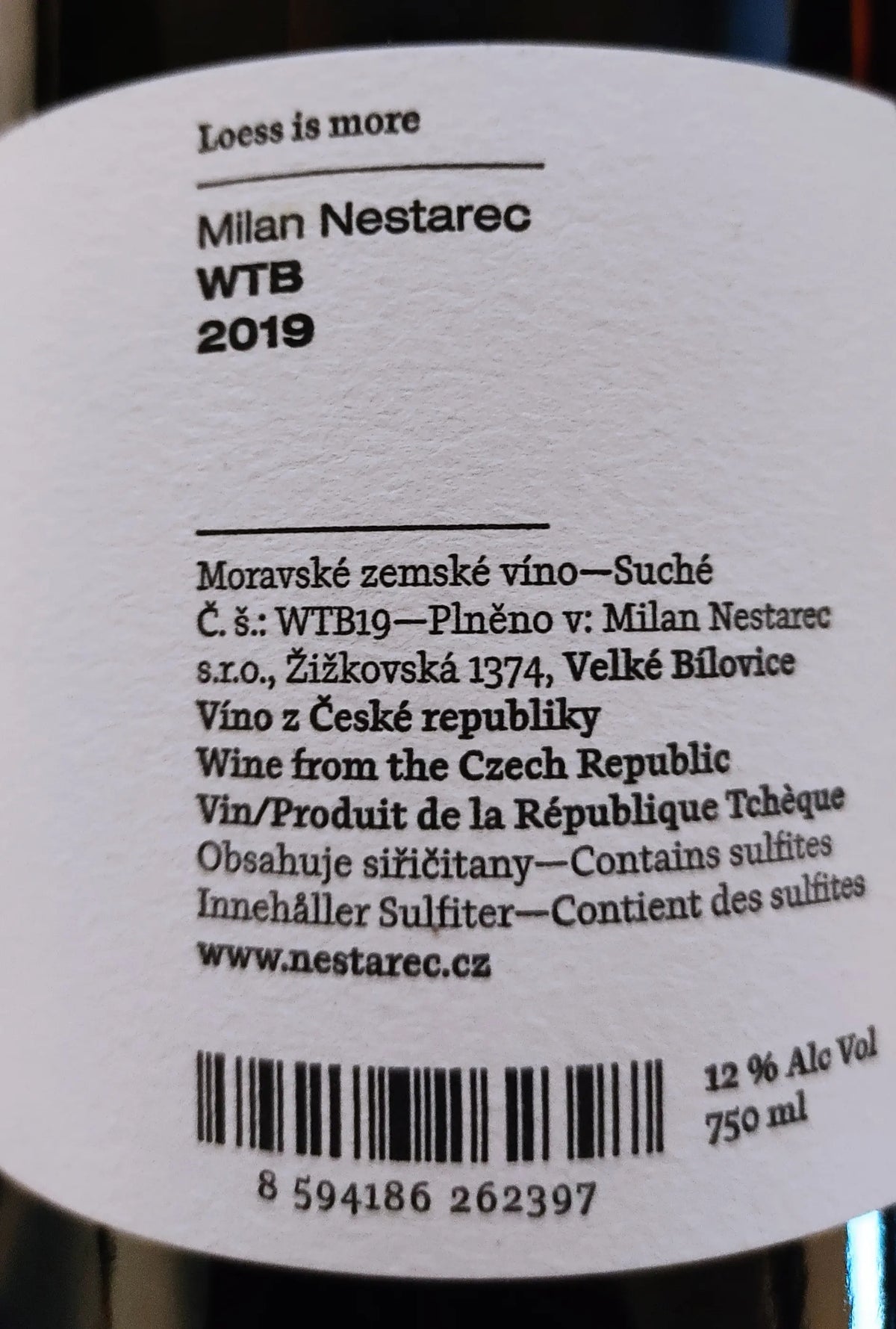 Zadní etiketa – WTB