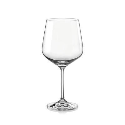 Red wine glass, CRYSTALEX