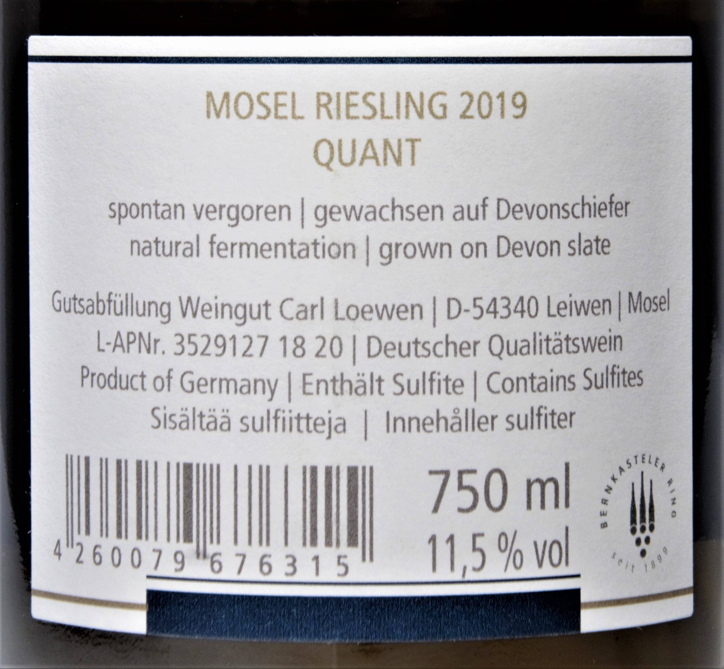 Etiketa Riesling trocken \