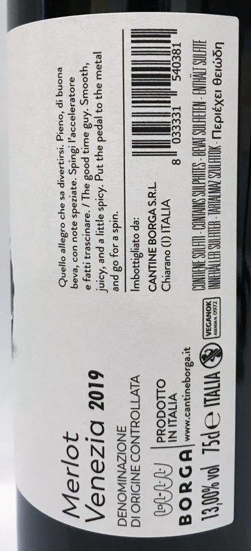 Etiketa Merlot 