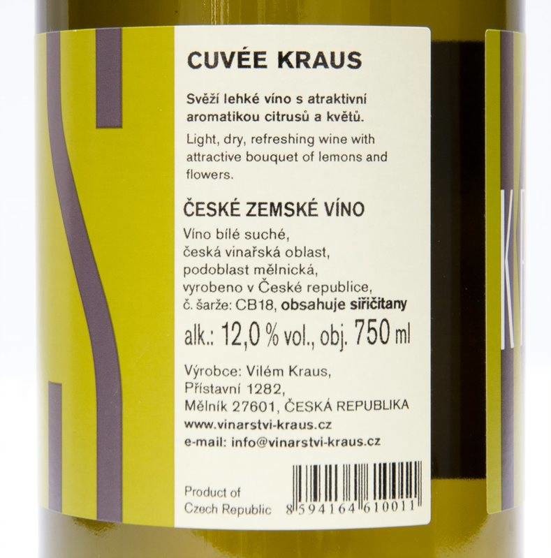Etiketa Cuvée Kraus 