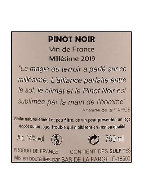 Etiketa L\'Enfant Rebelle Pinot noir