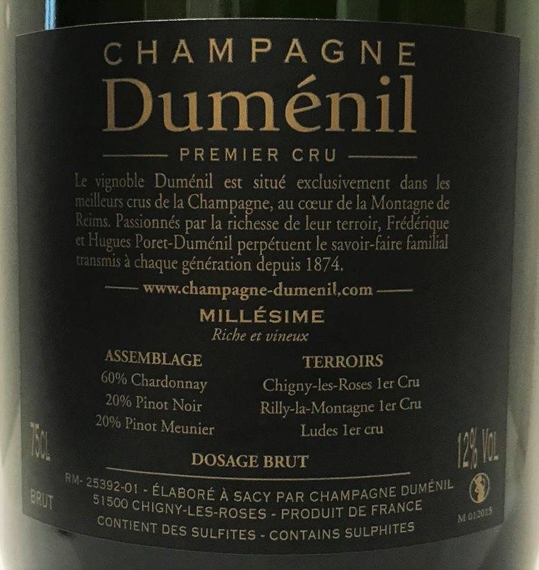 Etiketa Champagne - Millesimé 