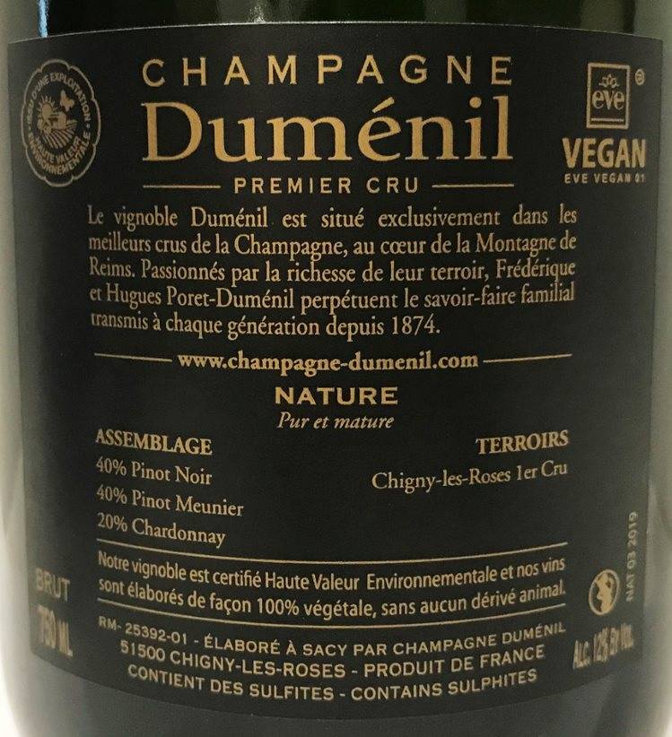 Etiketa Champagne - Nature