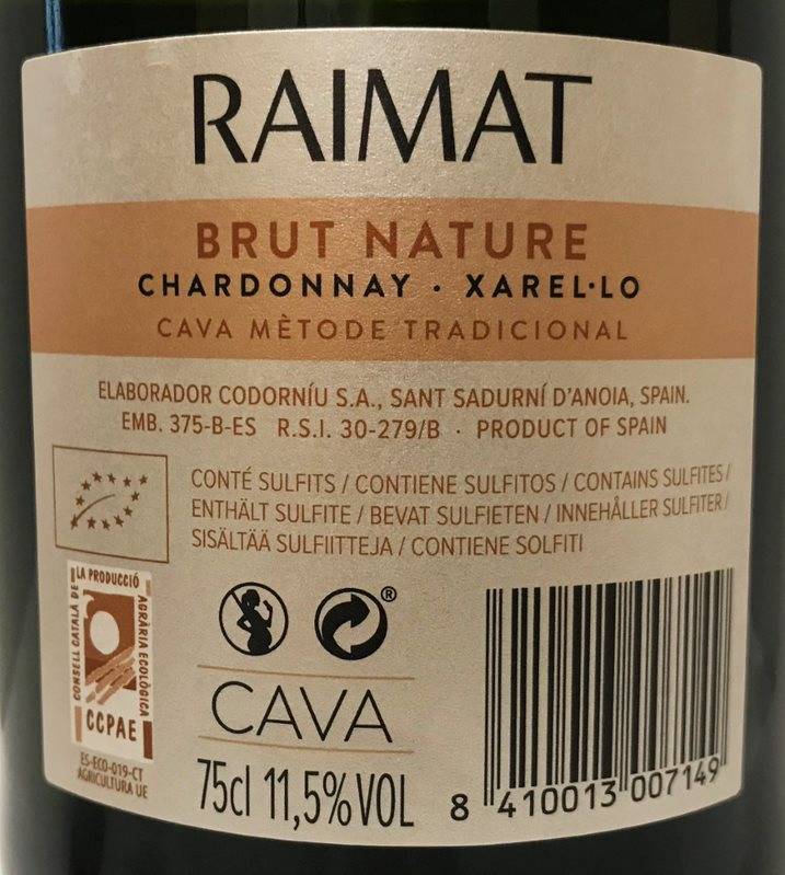 Etiketa Cava Brut Nature