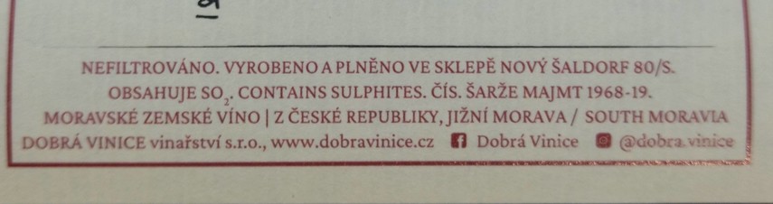 Etiketa Créme de Parc National