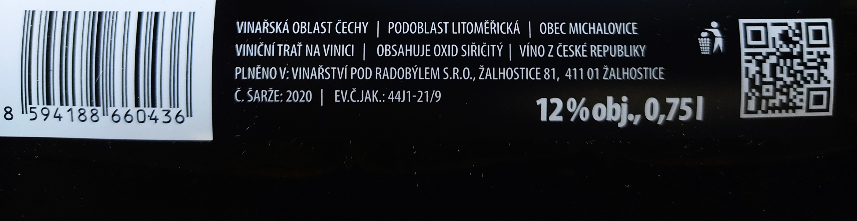 Etiketa Ryzlink rýnský