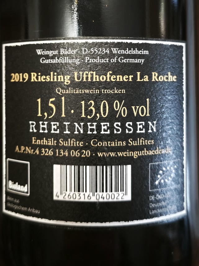 Etiketa Riesling La Roche Magnum
