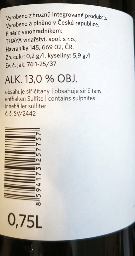 Etiketa Svatovavřinecké - Pozdravy z Národního parku