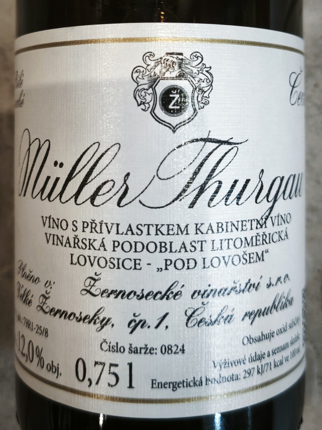 Etiketa Müller Thurgau