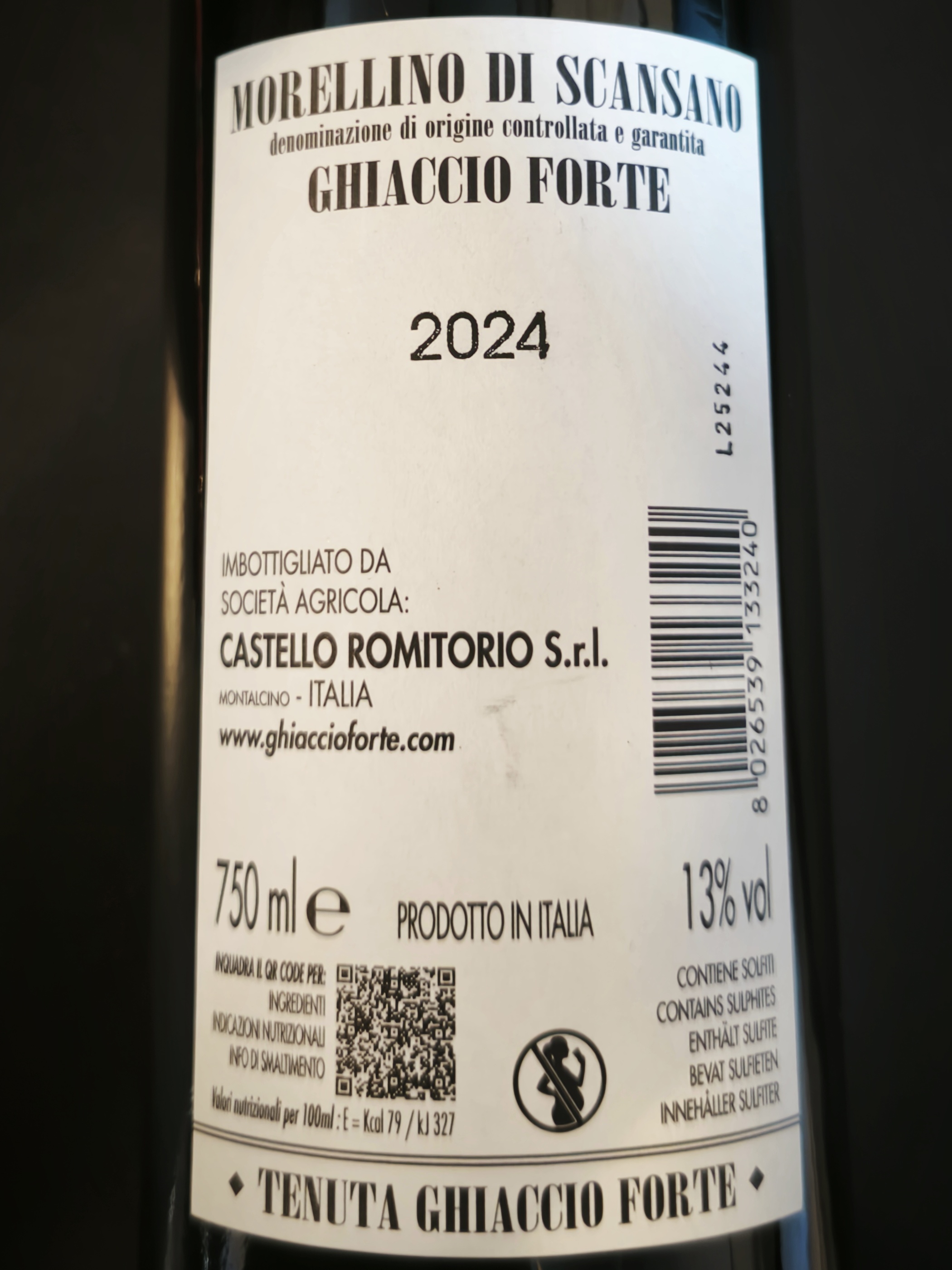 Etiketa Morellino di Scansano \