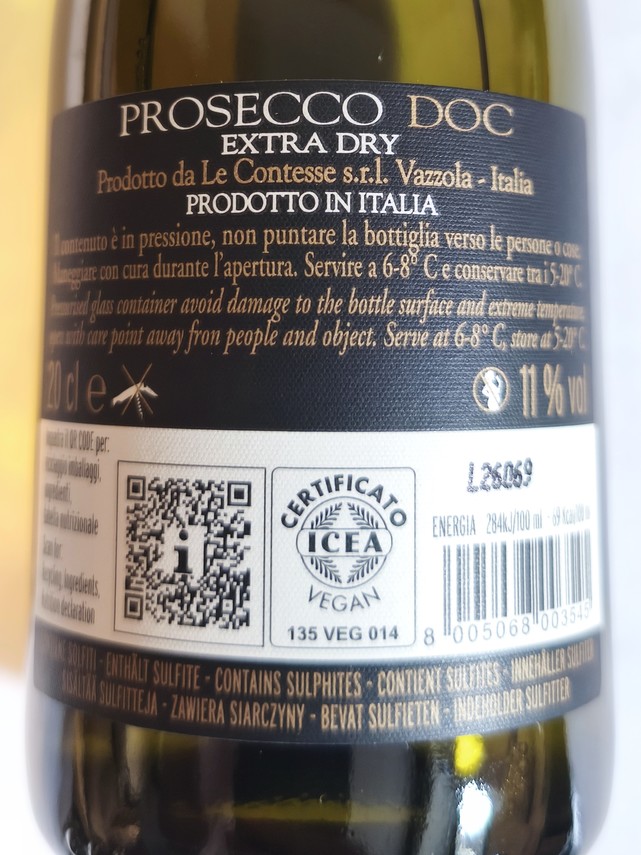 Etiketa Prosecco spumante 0,2l